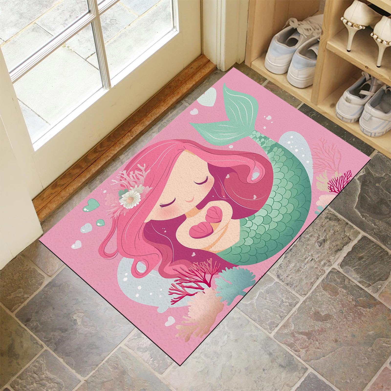 Paillasson intérieur extérieur 80x120cm grand tapis entrée antidérapant