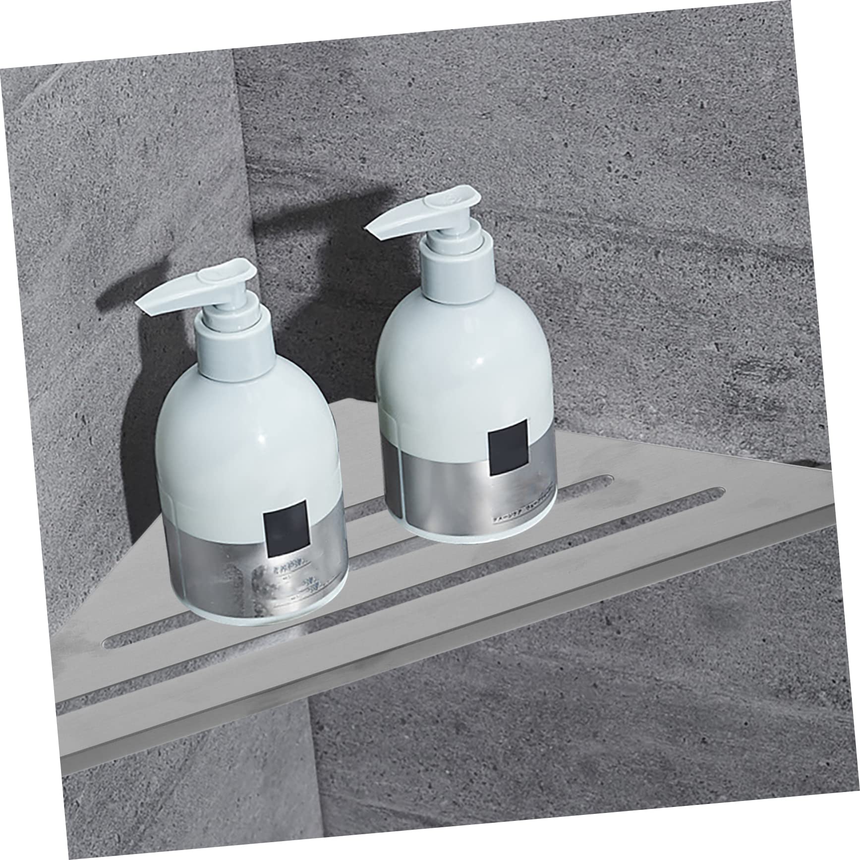 GLEAVI Mensola Angolare Per Doccia e Bagno in Acciaio 304, Portaoggetti Sospeso Da Parete Bordi Arrotondati, Porta Shampoo e Bagnoschiuma, Adatto Per Bagno e Wc
