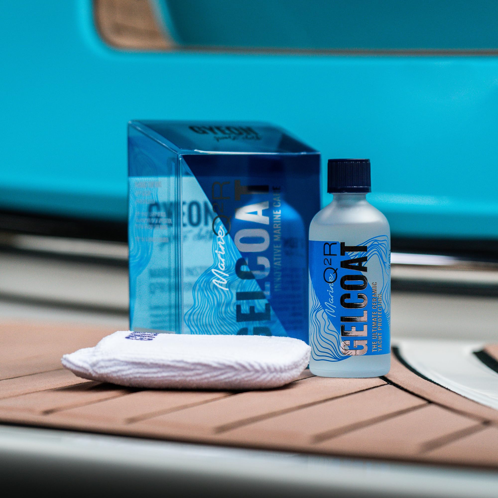 GYEON Quartz Gelcoat 100 ml – Massima Protezione in Ceramica per gelcoat, Barche, imbarcazioni Personali e Yacht – Resistente all'Acqua salata