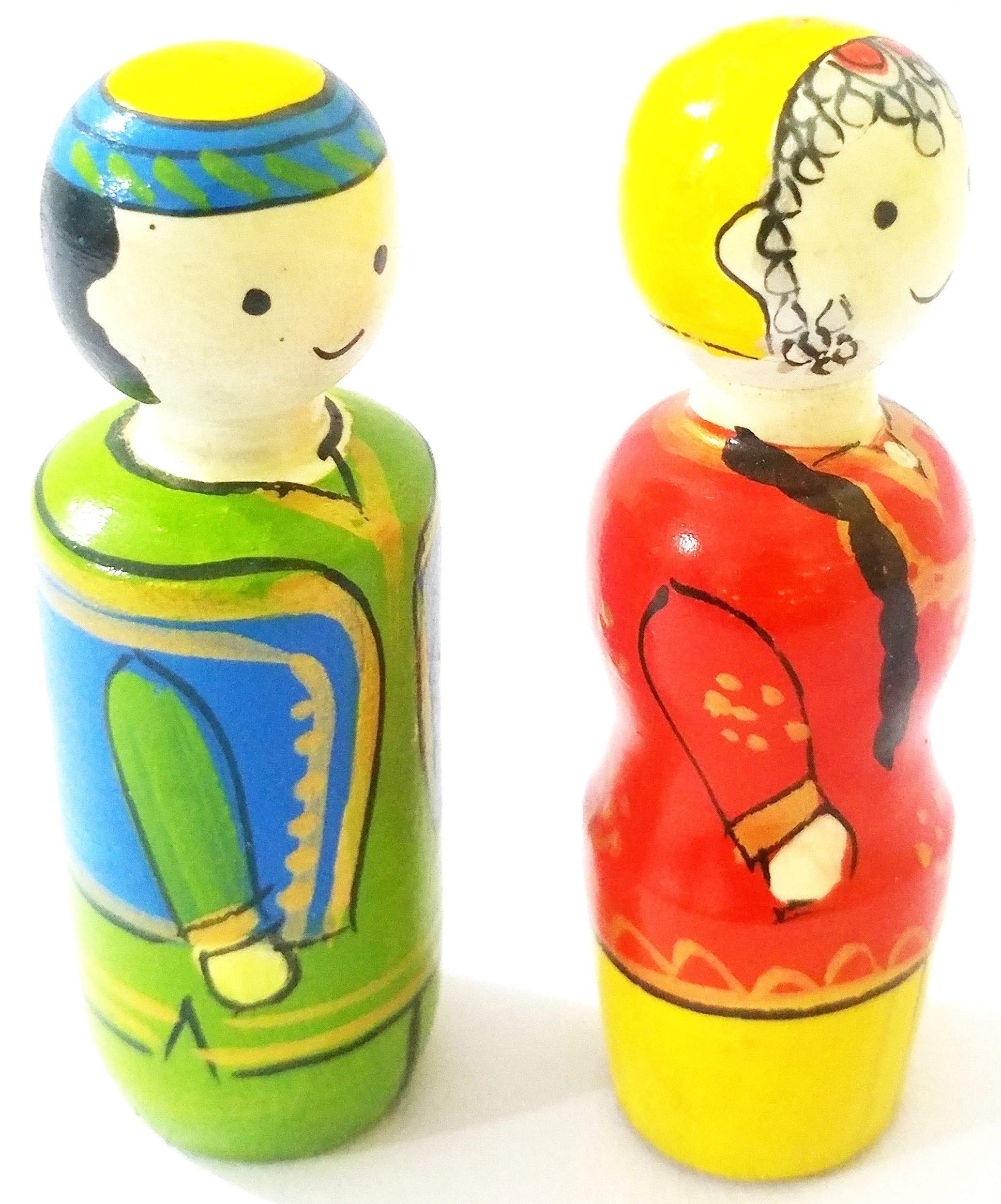 Crafts India® Handcrafted channapatna Wooden Kashmiri Couple Doll/Toy -Mr &Miss Bashir - 10 cms (B08R1BLYGP) Amazon Price History, Amazon Price Tracker