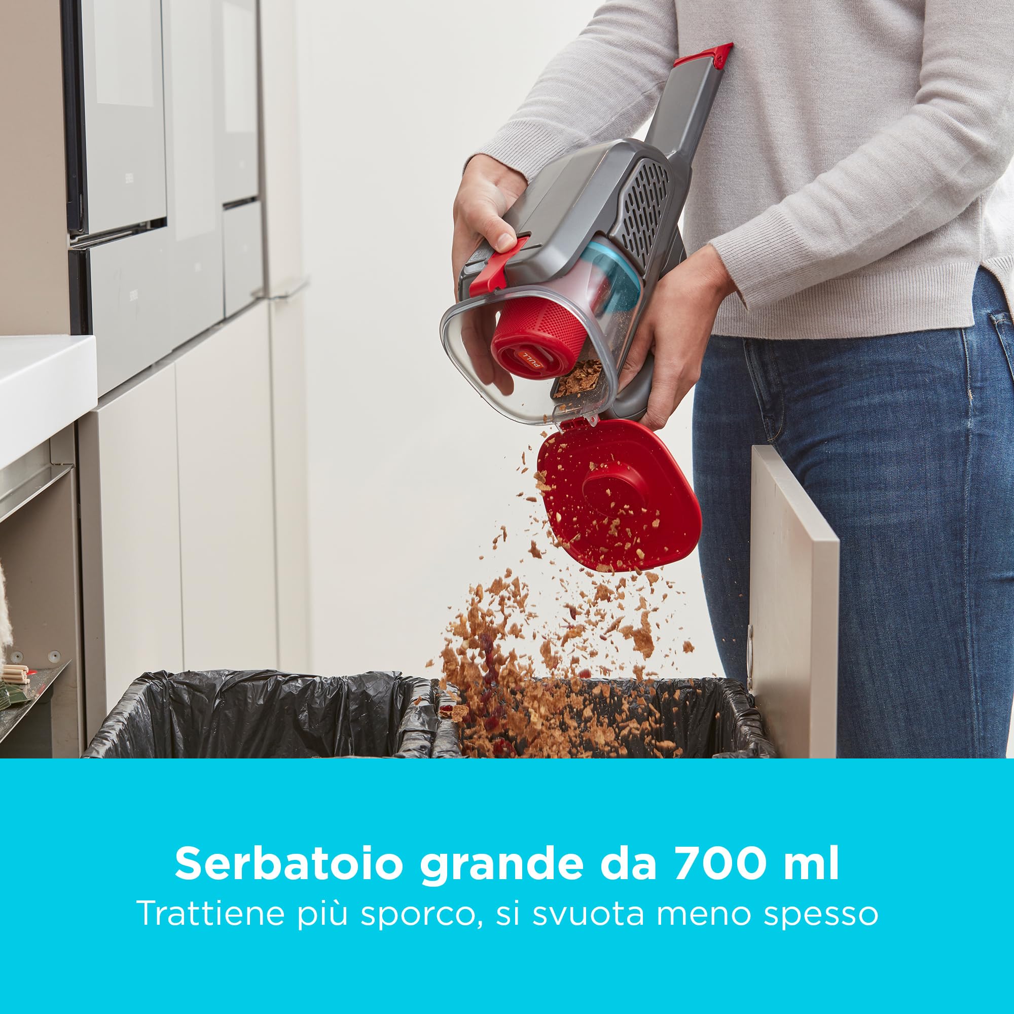 BLACK+DECKER 12v Aspirapolvere portatile senza fili, BHHV315B-QW