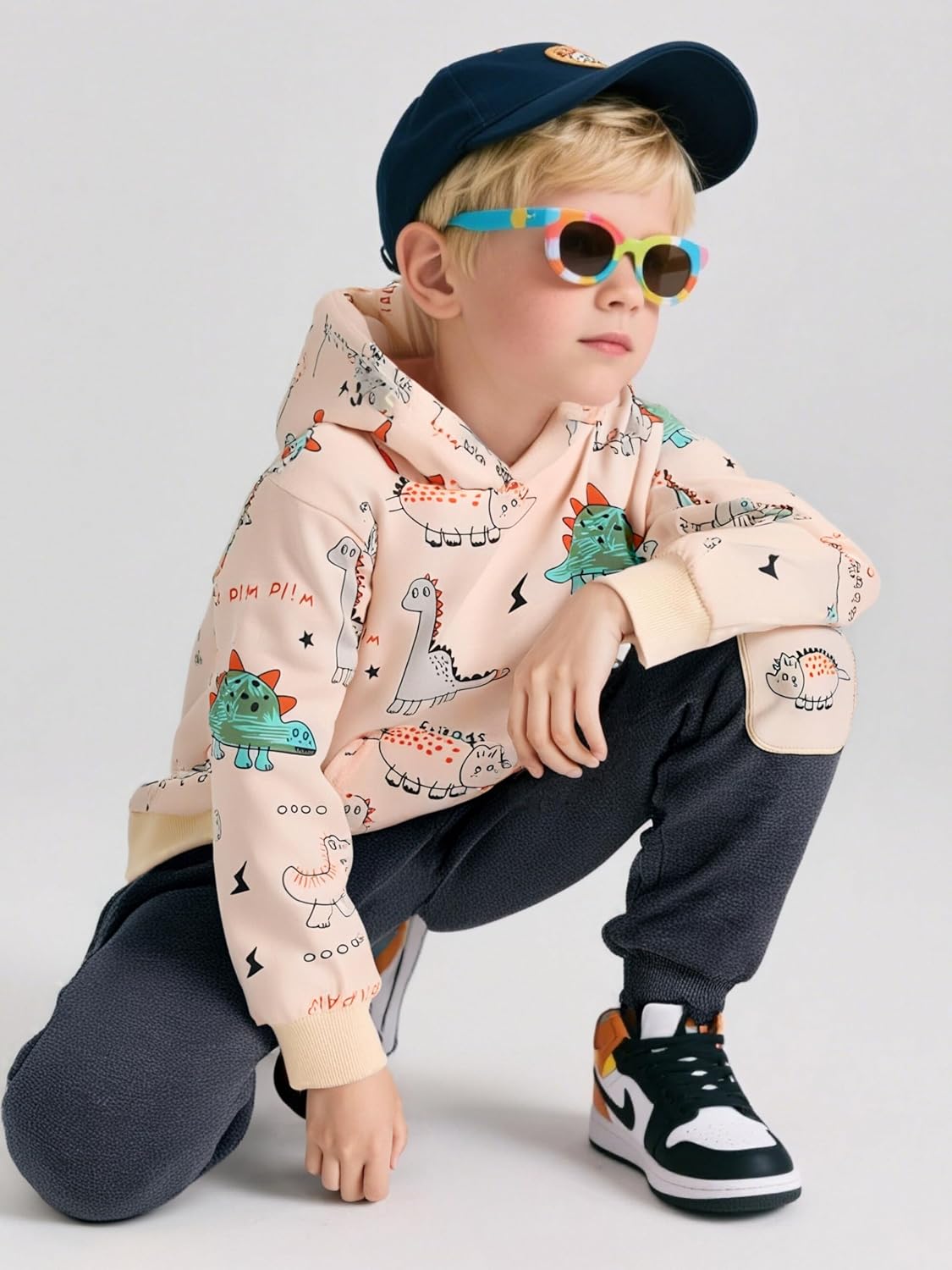 Toddler Baby Boy Clothing Sets Little Dinosaur Printed Hoodies & Pants Kids 2pcs Outfits 2025 - Image 4