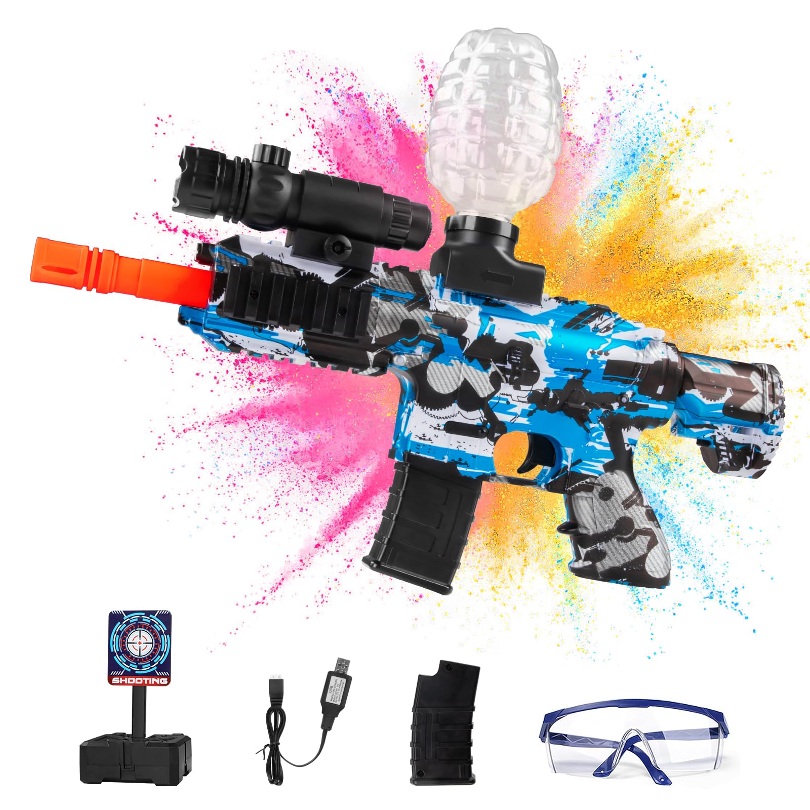 Buy Dhapy Gel Blaster, Electric M416 Gel Blaster with 30000 Rounds, and