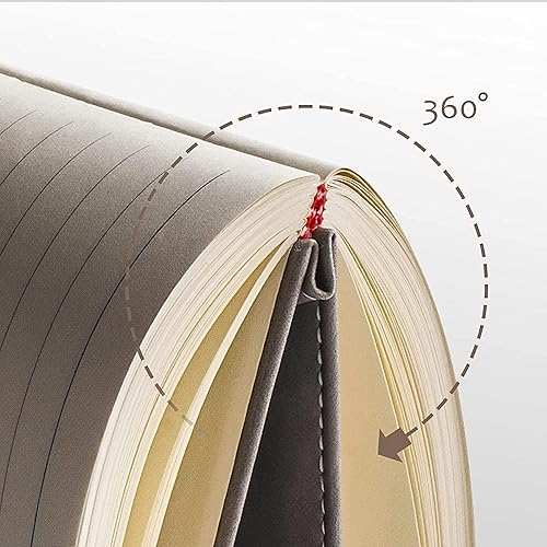 Miniatura 3 de UIRIO Paquete de 2 cuadernos rayados (negro)  360 páginas gruesas de papel rayado de 5.5 x 8 pulgadas  cuadernos ejecutivos de tapa dura con rayas