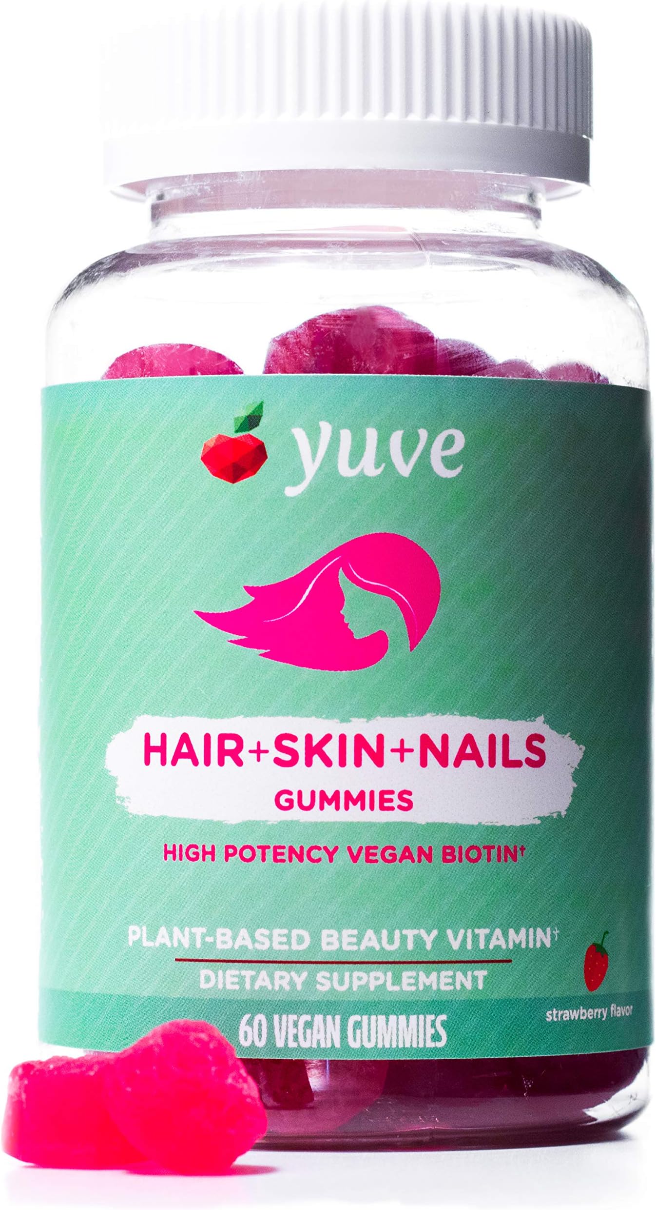 Yuve Vegan Biotin 5000 mcg Gummies - 60ct