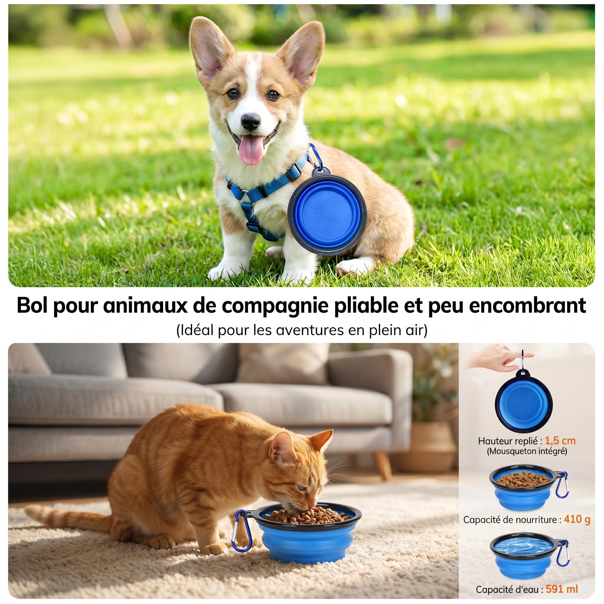 Morpilot Sac de Transport Extensible pour Chat - Extra Stable - Tissu en Maille Respirante pour Animaux de Compagnie