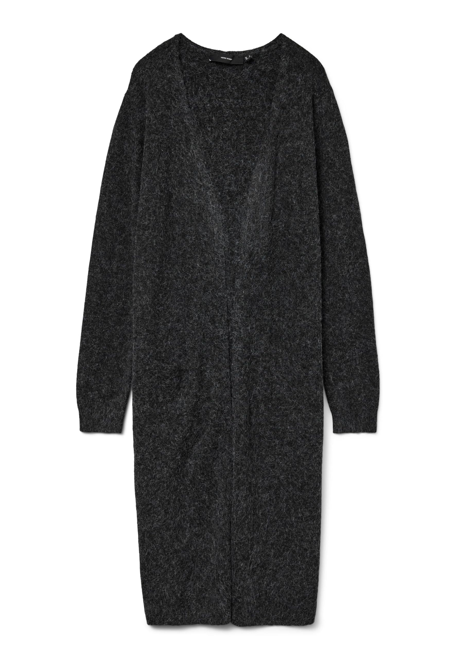 Vero Moda Kobiety Vmdoffy Ls Long Open Cardigan Ga Noos Kardigan, Czarny, XL
