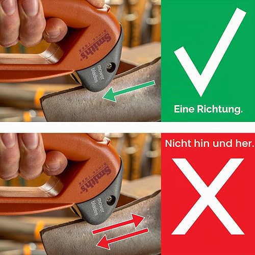 Smith's 50603 Aiguiseur de Lame de Tondeuse à Gazon Portable – Poignée surdimensionnée et Grande Protection de sécurité – Plastique Durable – Facile à Utiliser – Brosse de Nettoyage de Fil – Lame en - 7