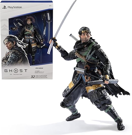 Creator of Dead or Alive Passes Away 7 81RTAWB7QwL. AC SX522 PlayStation, Ghost of Tsushima, 6” Jin Sakai Samurai Action Figure & 2 Accessories, The Shapes Collection, for PS5 Fans & Collectors Ages 17+
