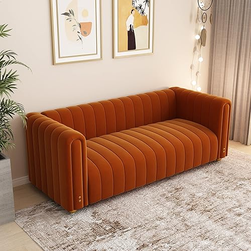 Miniatura 2 de Sofá modular en forma de L con otomana para espacios pequeños, sofá moderno de mediados de siglo, sofá biplaza convertible, sofá modular para sala