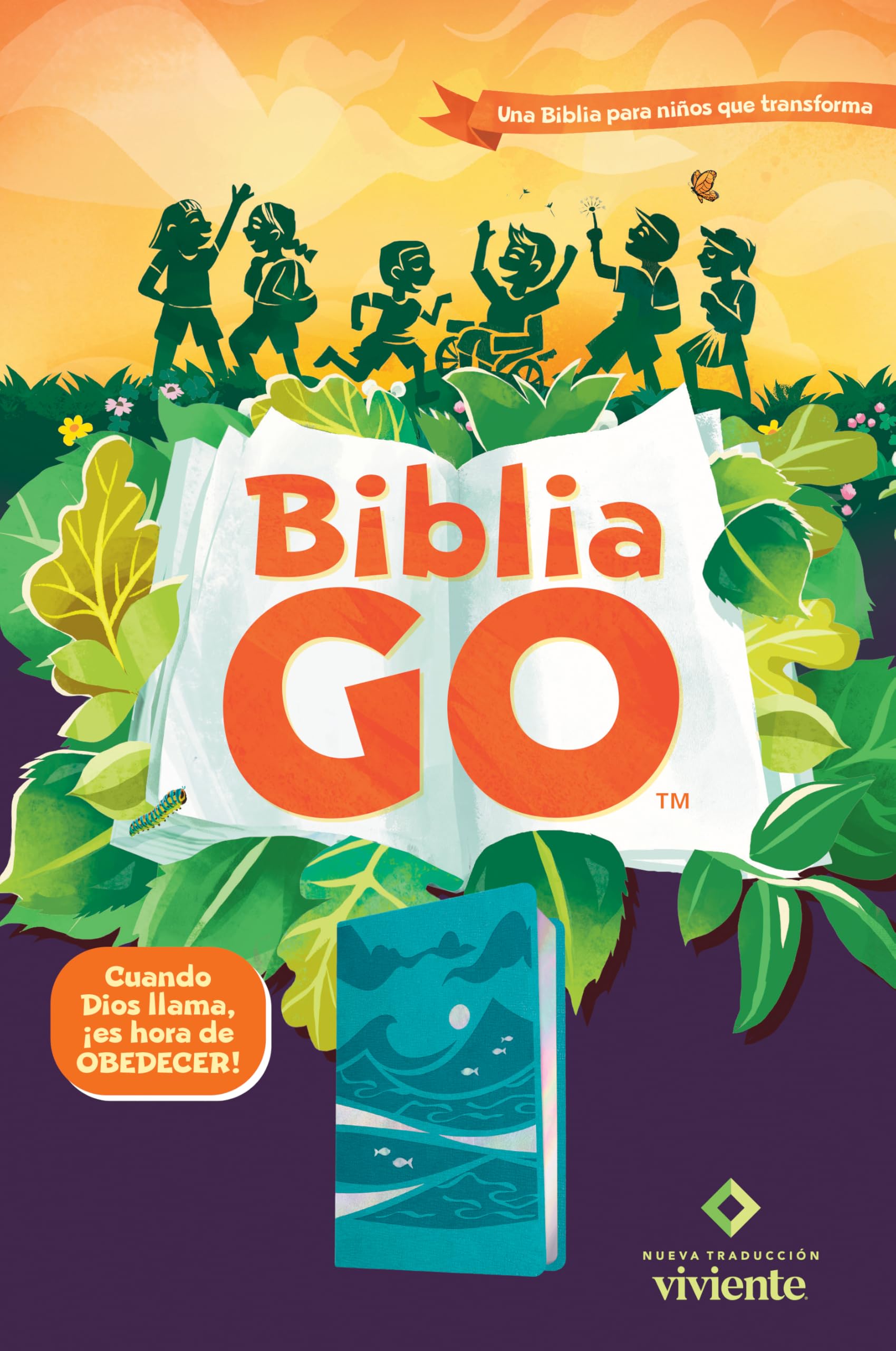 Santa Biblia/ Holy Bible: Biblia Go Para Niños Ntv, Sentipiel, Verde Azulado: Una Biblia Para Niños Que Transforma/ Nlt Go Bible for Kids, Leatherlike Teal: a Transforming Children's Bible