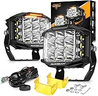 Vista 8 de Auxbeam Luces LED redondas+cuadradas de 5 pulgadas para todo terreno