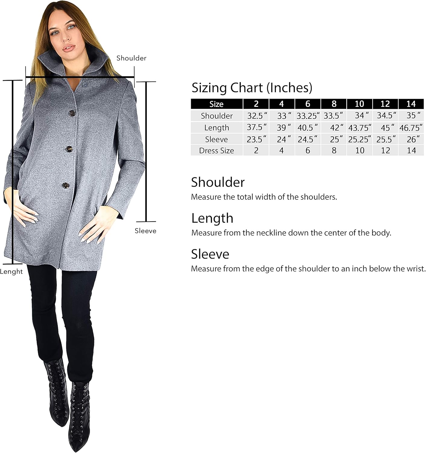 Cashmere Boutique Short Funnel 100% Pure Cashmere Coats for Women – Lightweight, Single Breasted, and Soft & Warm Coat - Image 4