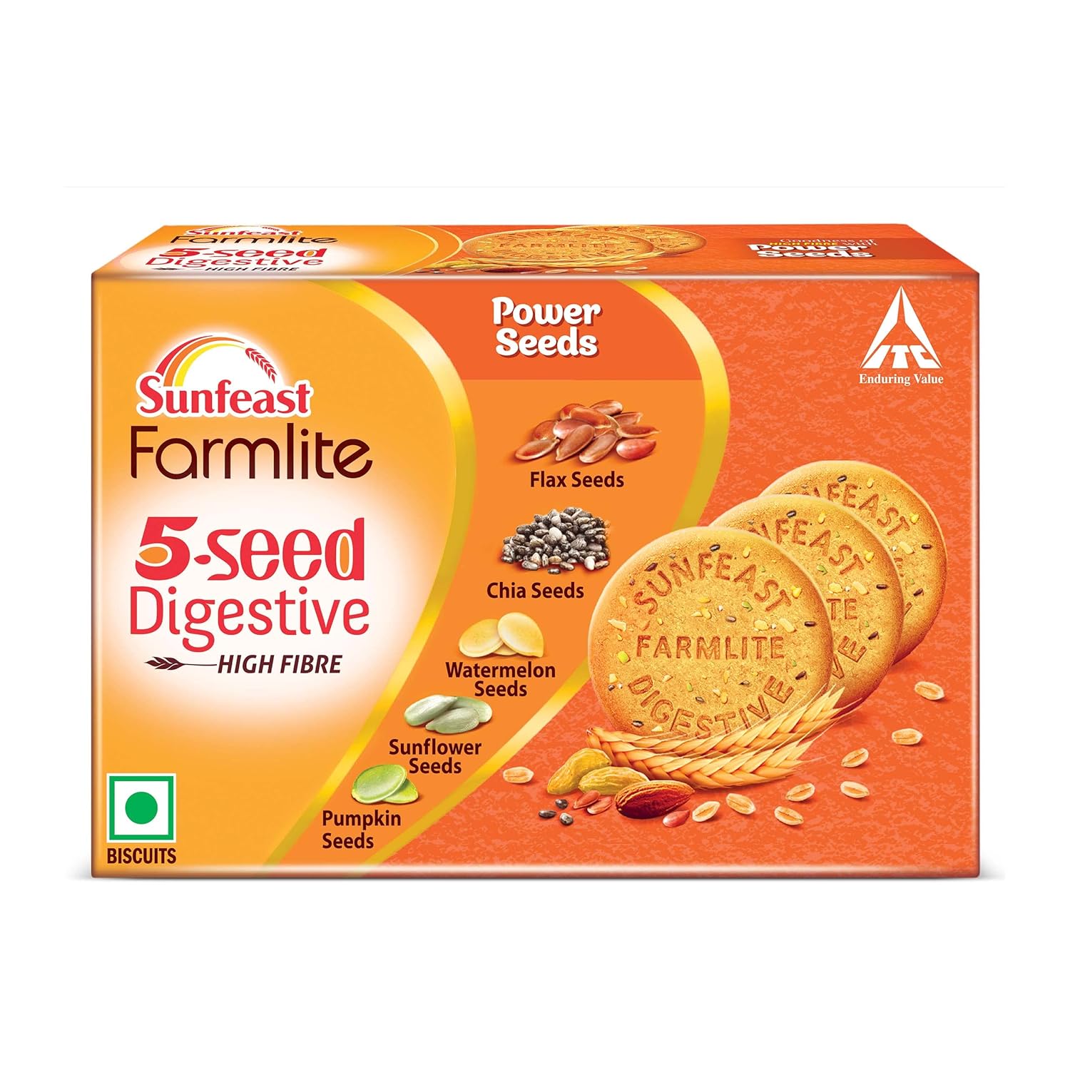 Sunfeast Farmlite 5 Seed Digestive Biscuit High fibre Goodness of 5