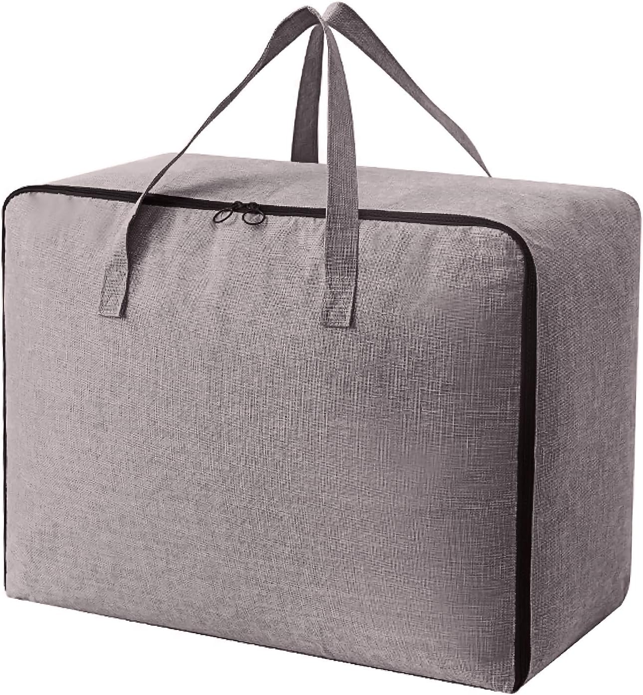 Surblue Clothes Storage Bag Organizer with Durable Handles Thick Fabric Large Capacity for Blanket Comforter Clothing Bedding (DeepGrey, XL)