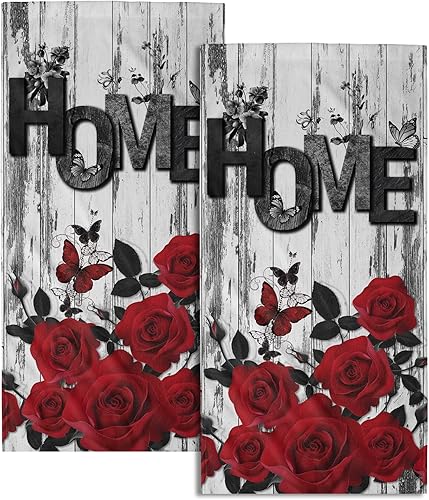 Vista 440 de Giwawa Juego de 2 toallas de mano de pino con ciervos del bosque, toallas de baño, suaves y absorbentes, para bar, bar, cocina, hotel, spa, Ciervo