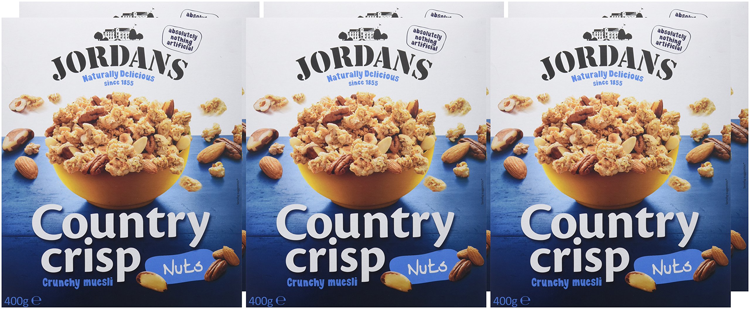 Jordans Cereales Frutos Secos - 400 gr - , Pack de 6