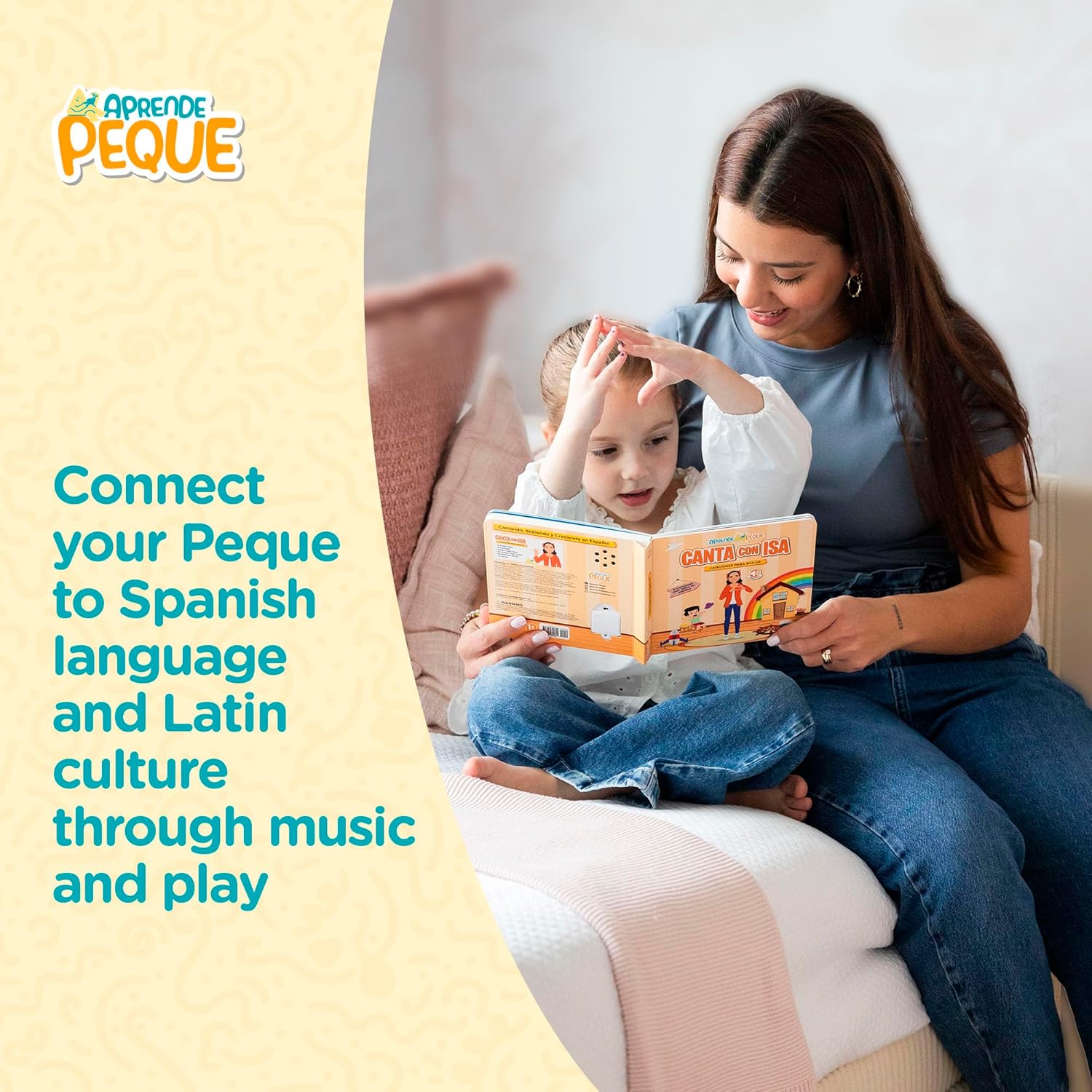 Aprende Peque Musical Counting Book for Toddlers 1–4 | Canta con Isa: Aprende Los Números | Interactive Spanish Sound Book for Kids | 6 Songs