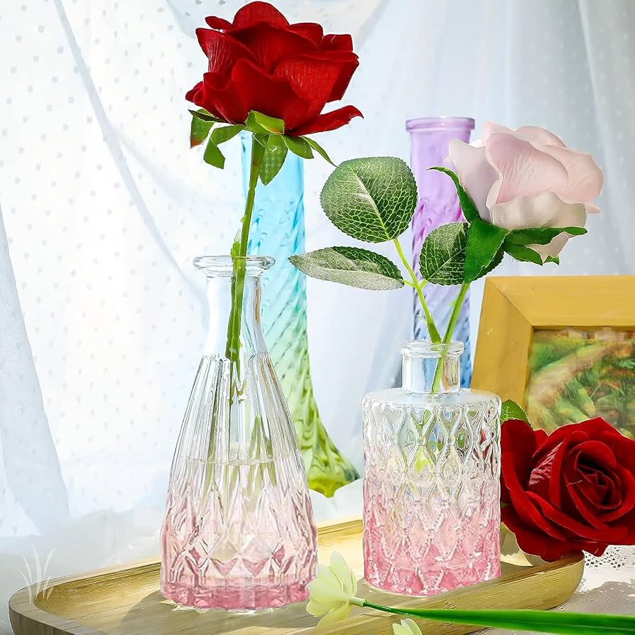 おまとめ◎vintage flower vase Amazon.com: Inbagi Glass Vase Set, 20 Pcs Vintage Flower