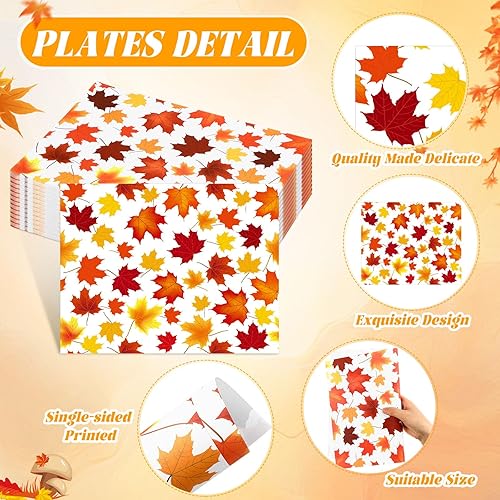 Miniatura 8 de Moinchore Paquete de 100 manteles individuales de papel con flores silvestres para mesa de comedor, manteles individuales desechables florales