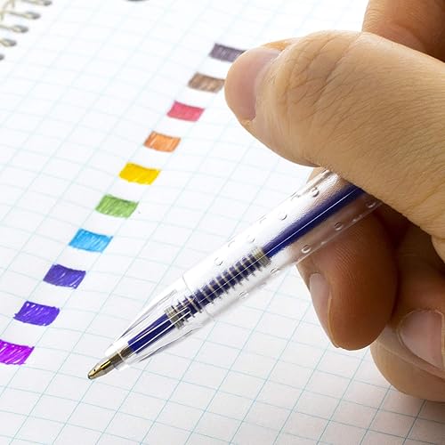 Miniatura 7 de BAZIC - Bolígrafo retráctil de 10 colores, punta gruesa de 0.039 pulgadas, para profesor de escritura suave (paquete de 10 unidades, 144 unidades)