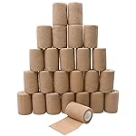 3 Self Adhesive Bandage Wraps, 24pcs Vet Wraps, Skin Color, 5 Yard Self Adherent Wraps for Sports, Wrist, Ankle and Swelling