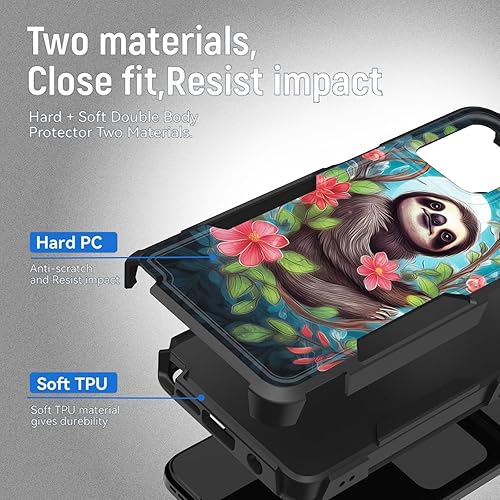 Miniatura 2 de Funda para Moto G Stylus 5G 2023, resistente de doble capa híbrida de policarbonato duro, goma suave, a prueba de golpes, funda protectora