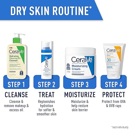 Miniatura 8 de CeraVe Limpiador hidratante de aceite espumoso, limpiador de aceite hidratante para cara y cuerpo, aceite de escualano + ácido hialurónico +