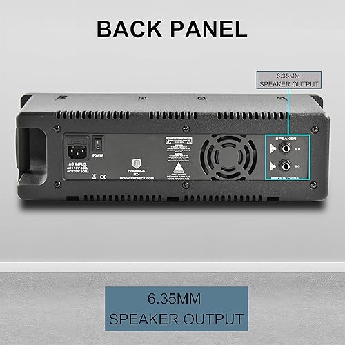 Miniatura 4 de PRORECK MX10 - Mezclador de sonido de 1600 W Bluetooth 6 canales con parlantes pasivos de 10 pulgadas sistema PA mezclador  amplificador  soportes
