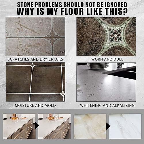 Miniatura 7 de Limpiador de granito y cera para el cuidado del esmalte  Restaura el brillo y nutre las superficies de piedra  Adecuado para encimeras de granito y