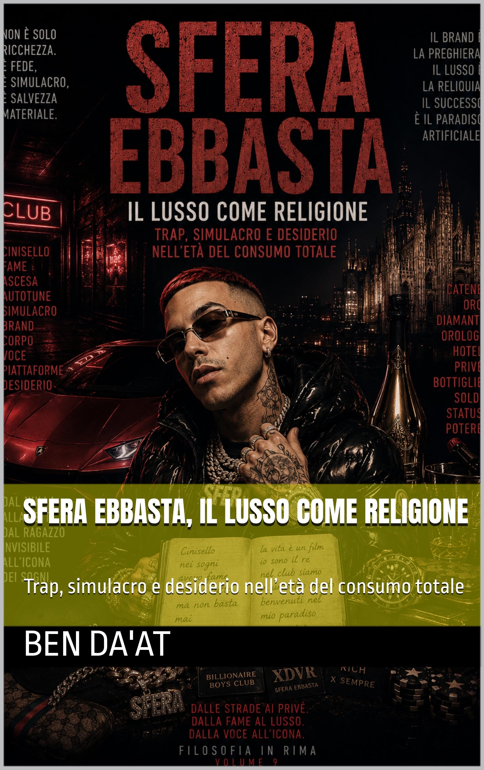 Livre Sfera Ebbasta, il lusso come religione en italien analyse de la trap
