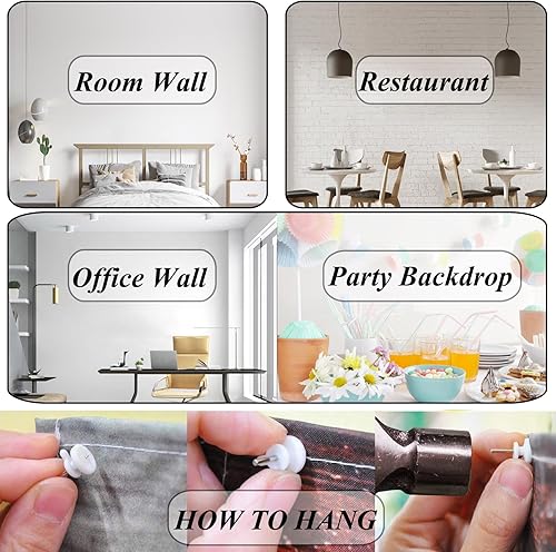 Miniatura 6 de LB Tapiz de Natividad de Jesús, tres hombres sabios, tapiz para colgar en la pared, tapiz de estrella de Belén, póster cristiano de Navidad para