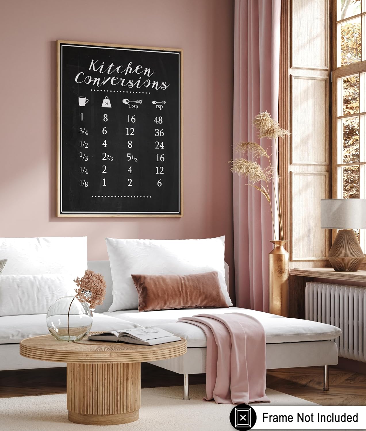 Poster Master Kitchen Conversions Poster - Measurement Print - Cooking Art - Baking Art - Gift for Men, Women, Chef & Cook - Wall Decor for Kitchen, Dining Room or Restaurant - 8x10 UNFRAMED Wall Art