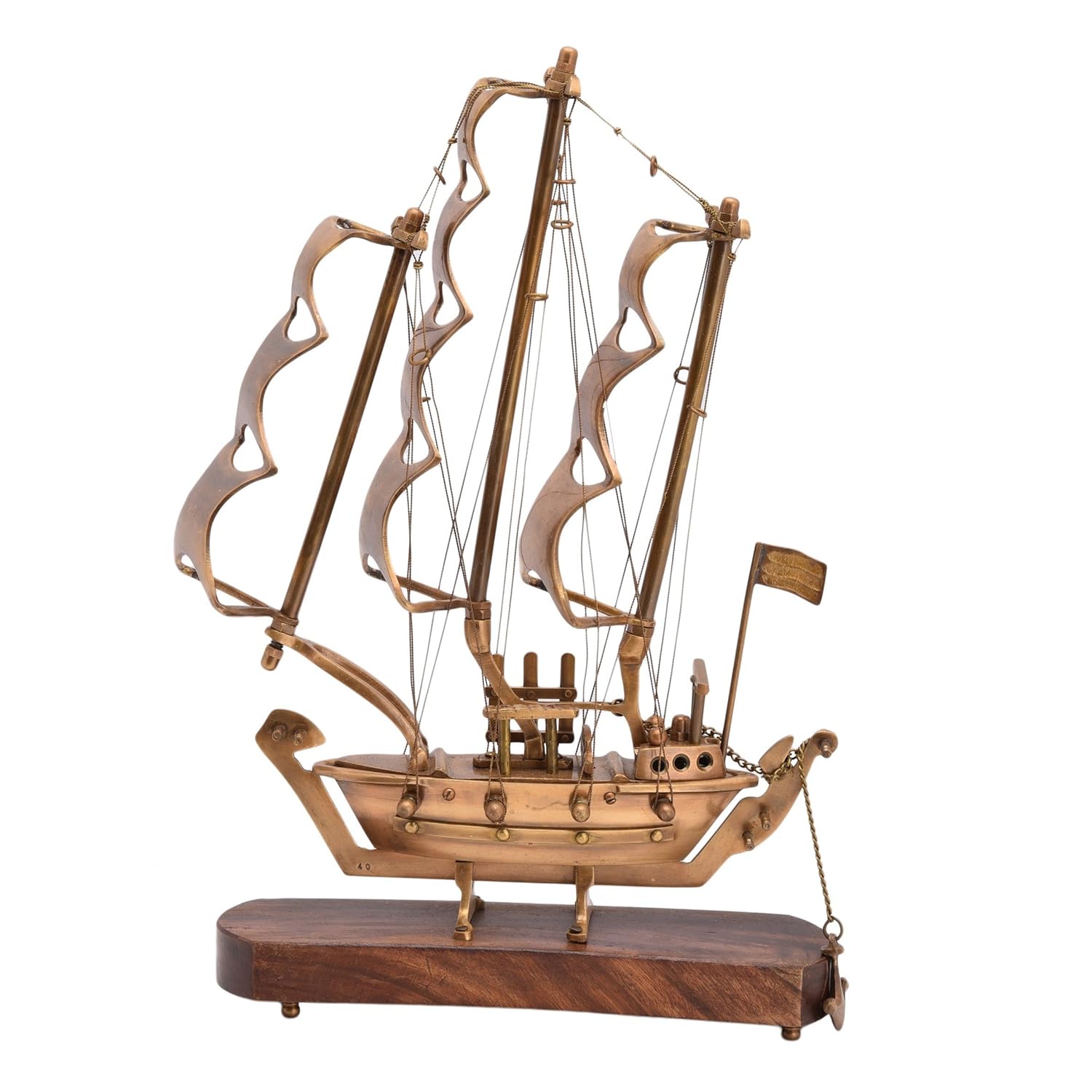 Buy BHARAT HAAT Nautical Handicraft Brass Ship Decorative Ship BBY BH05409 Online at Low Prices