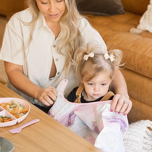 Vista 3 de Tiny Twinkle Long Sleeve Bib for Babies & Toddlers Waterproof Smock Bib for Eating Machine Washable & Mess-Proof Feeding Essentials Newborn