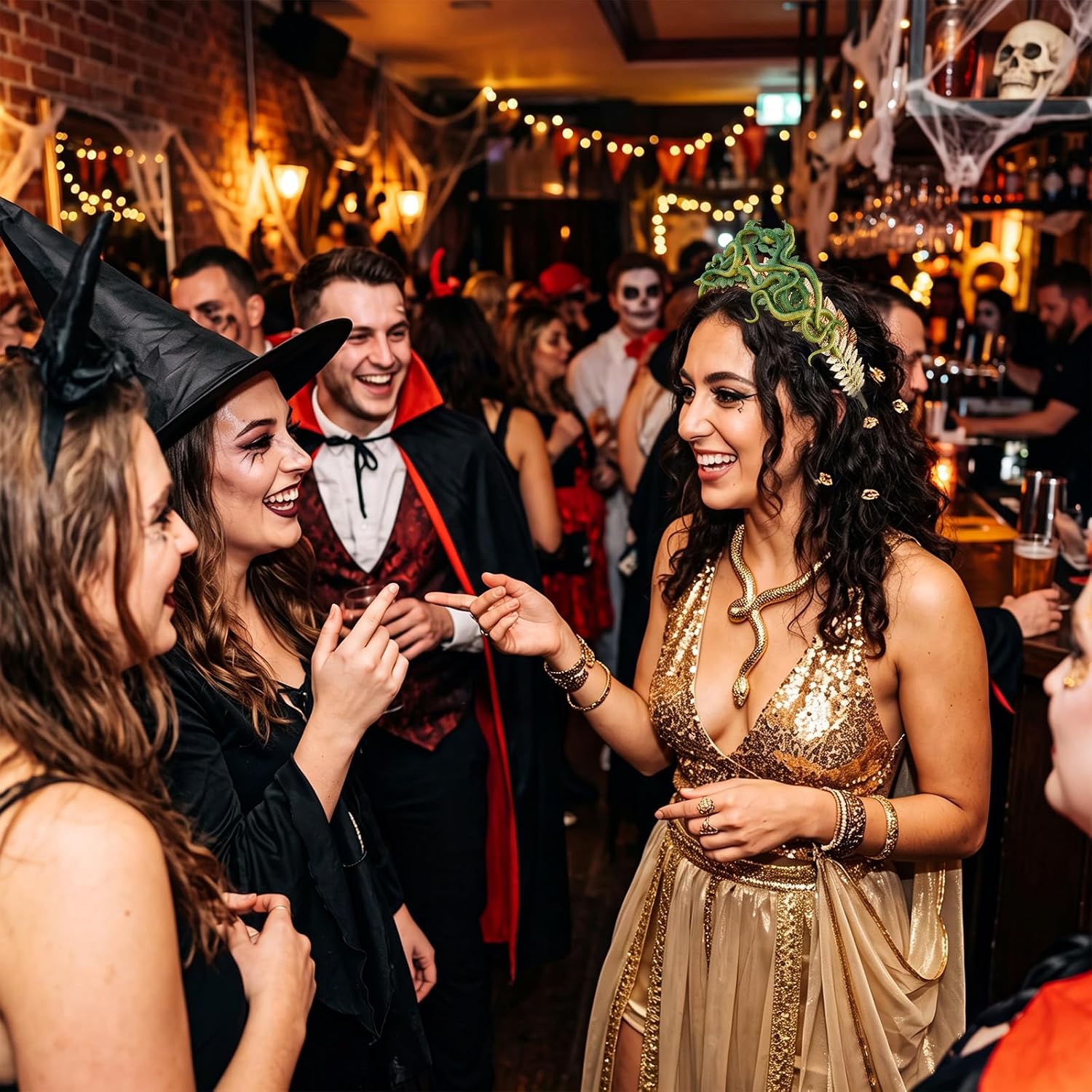 Halloween Medusa Crown Costume Medusa Headpiece for Women