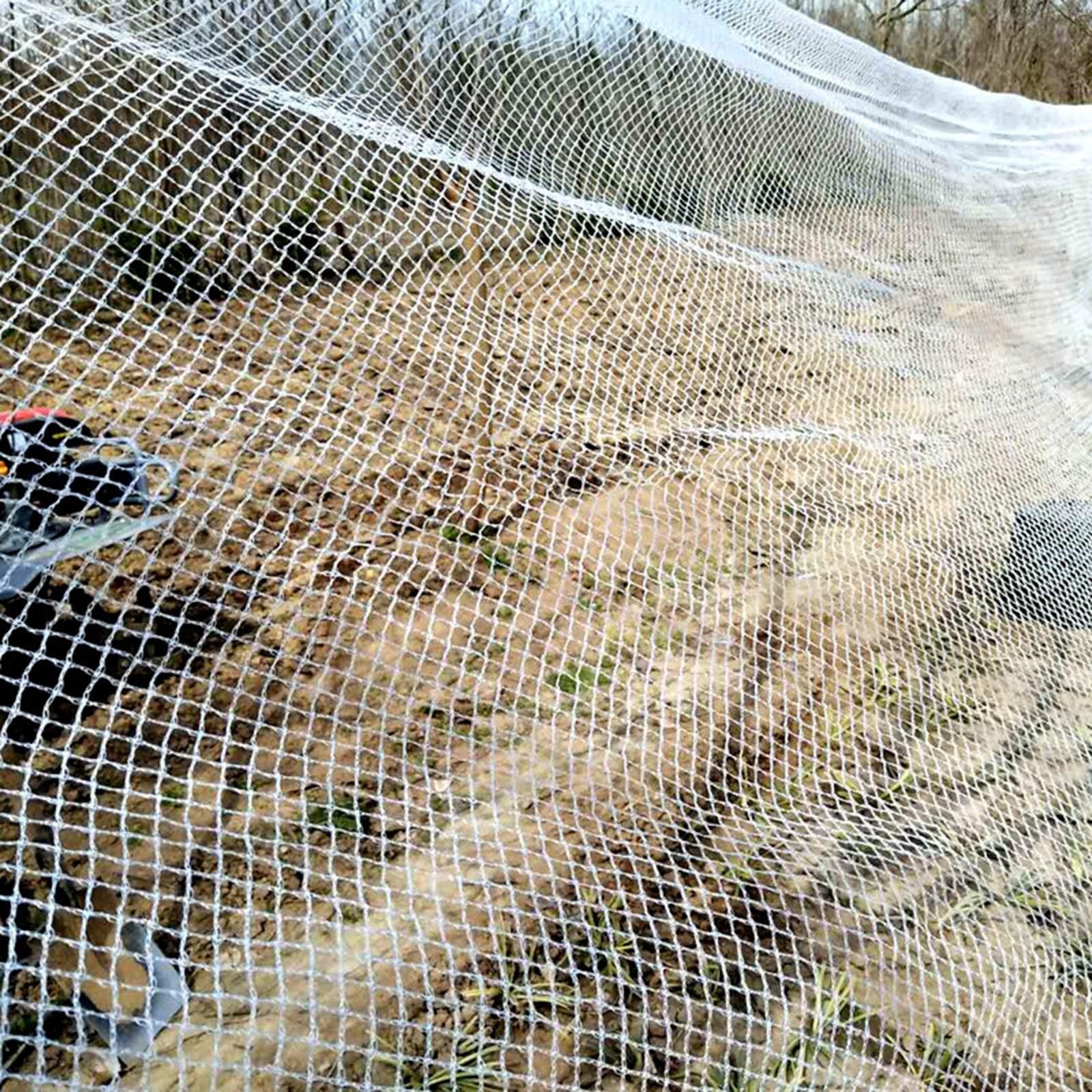 Generisch Red de protección contra granizo, para jardín y agricultura, red antipájaros, reutilizable y recortable