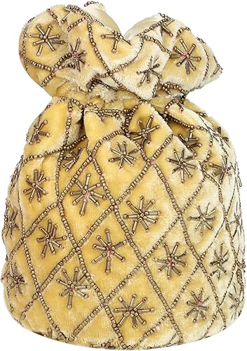 Miniatura 2 de Suman Enterprises Bolsa india Potli para boda, bolso de mano de novia de diseñador, bolsa de joyería, bolsa de adoración Potli para niñas y mujeres