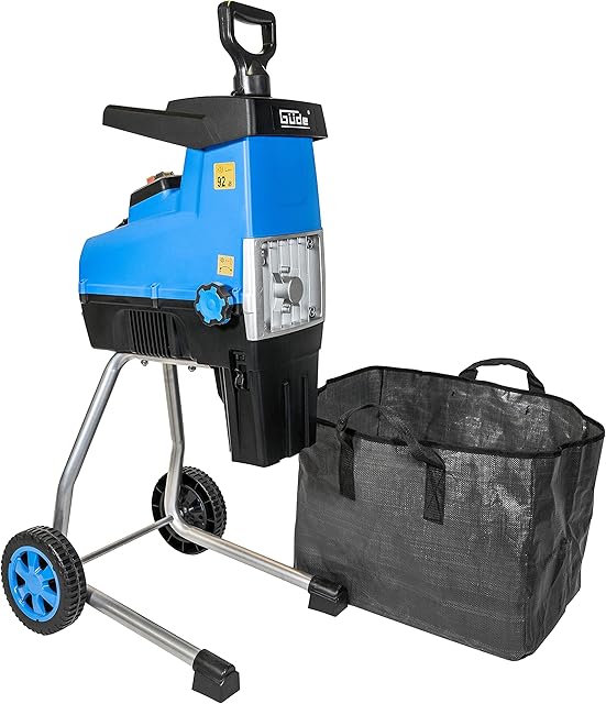 Güde Güde Gartenhäcksler GH 2801 SILENT (2800 W, max. Astdicke 44 mm, geräuschreduzierte Walzentechnik, hoher Materialdurchsatz, Vor- und Rücklauffunktion, Überlastschalter, 30 l Fangsack, Zuführstock) — Häcksler