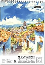 PaperO A3 Sketch Book – 140 GSM, 100 Pages/50 Sheets, Metal Wire-O Bound – Perfect for Professional Artists, Architects, Kids, and Adults (42 X 29.7 CM)