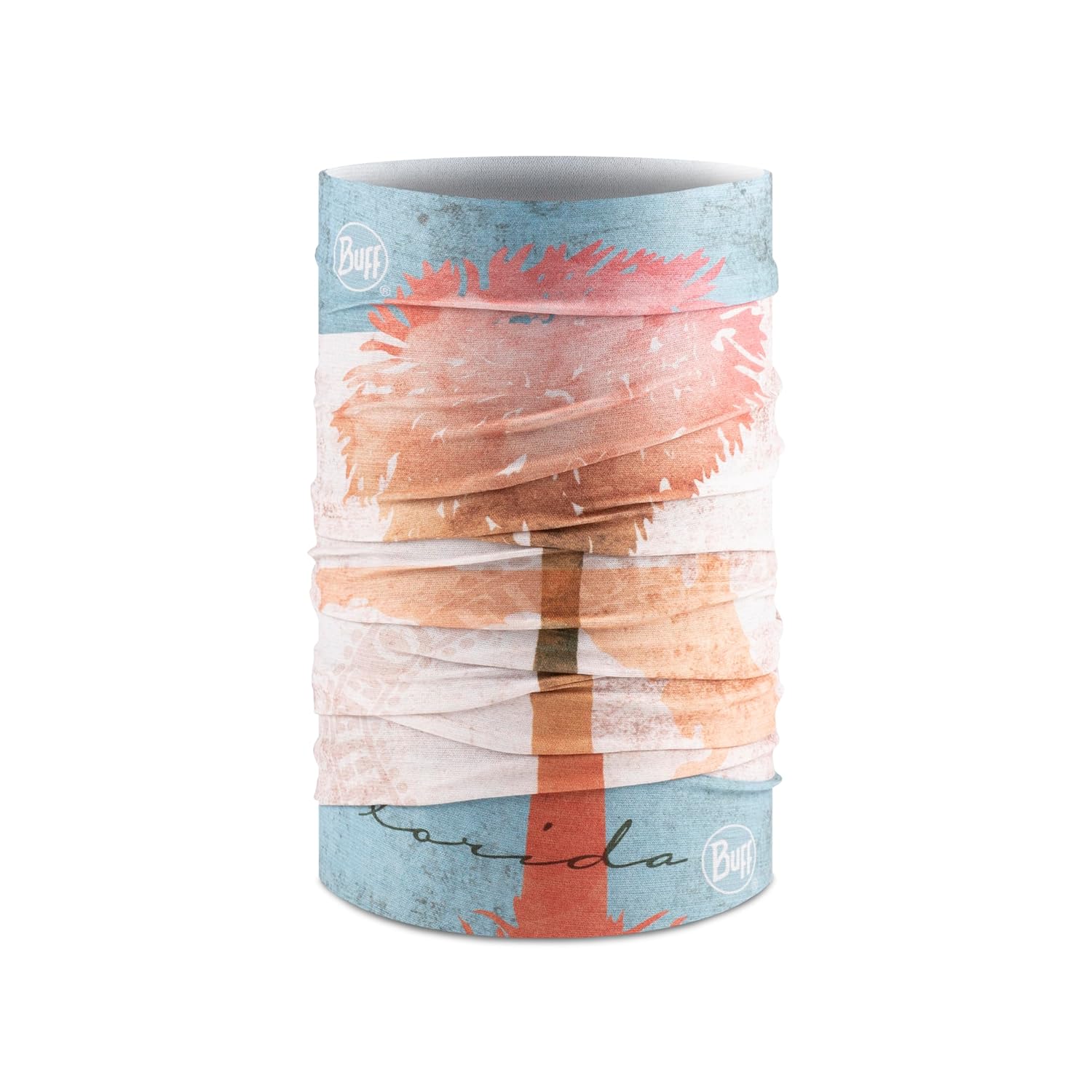 Buff CoolNet UV Neck Gaiter, UPF 50 Sun Protection, Breathable, Cooling Bandana, Versatile, Quick Dry Face Mask, Florida, Adult Size