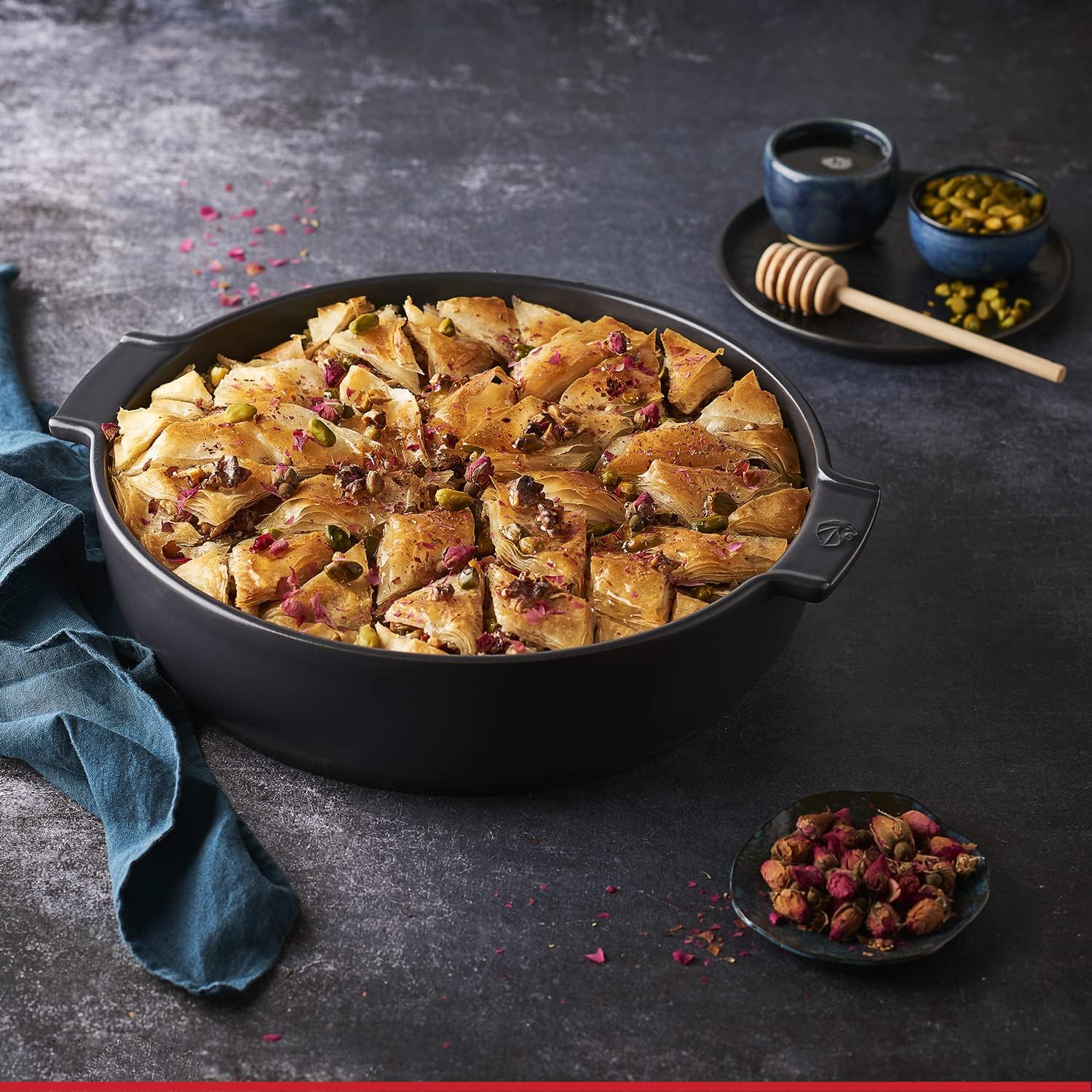 Peugeot 60268 Appolia, 34cm-11 Round Baking Dish, 11.8" diamet