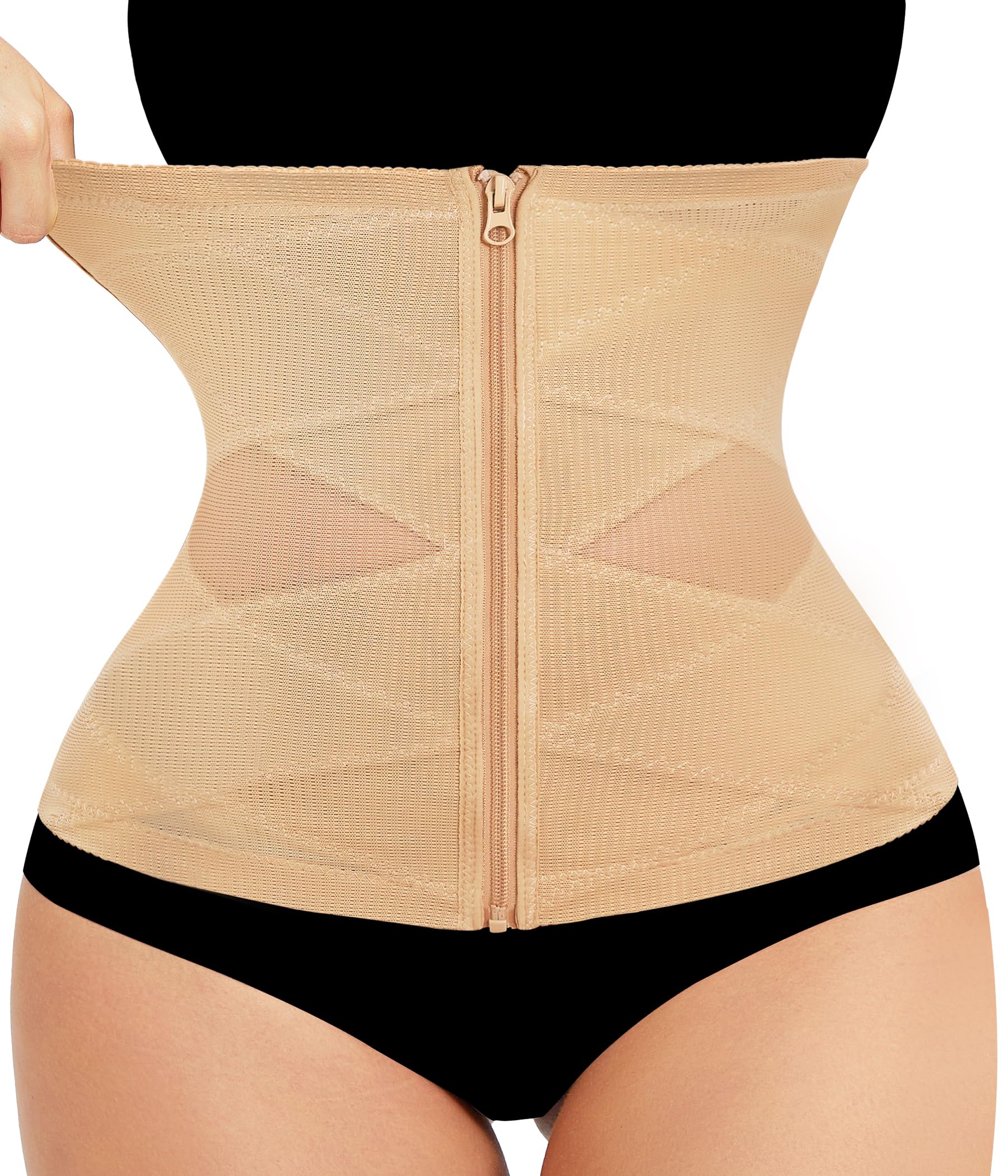 JunlanWomen's Waist Trainer Corset Tummy Control Body Shaper Sport Girdle Waist Cincher Postpartum Belly Band Wrap