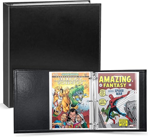 Álbum de almacenamiento de cómics, carpeta de cómics  para la actualidad, edad de plata, cómics regulares empaquetados y embolsados, carpeta con 12