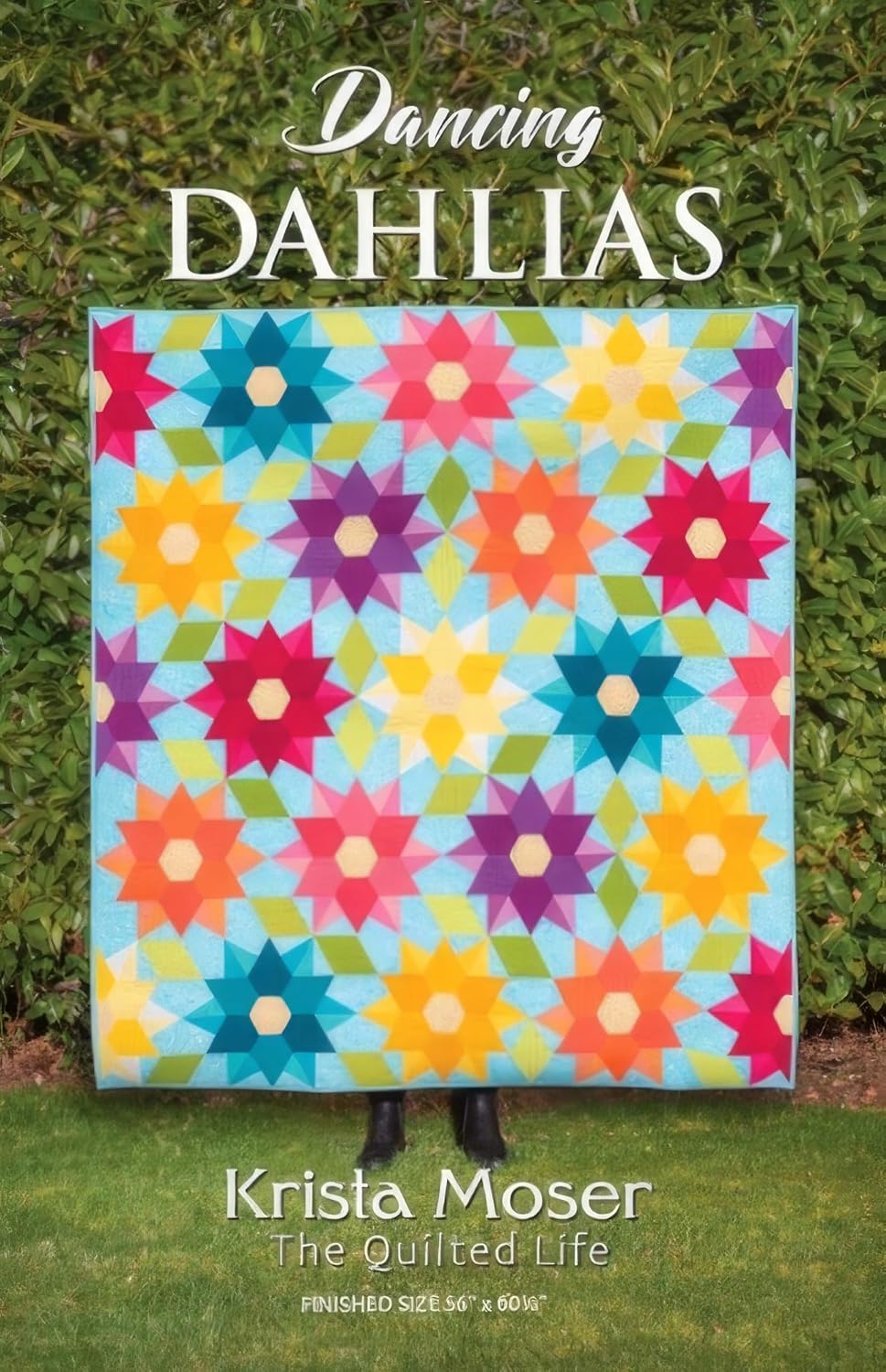 Dahlias Dance Quilt by Krista Moser