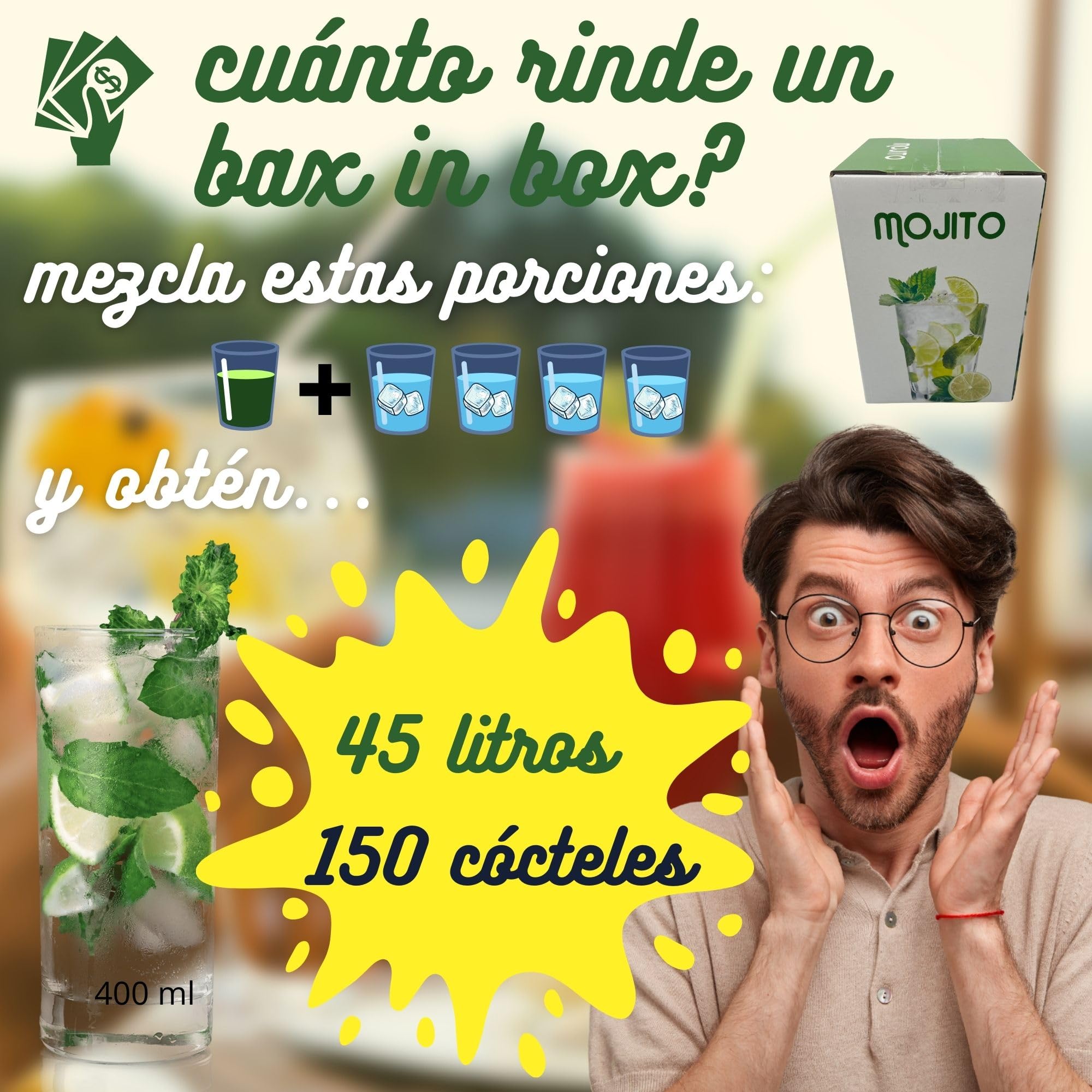 Concentrado de Mojito Premium Bag in Box 10 Kg (9L) Destilerías Riojanas