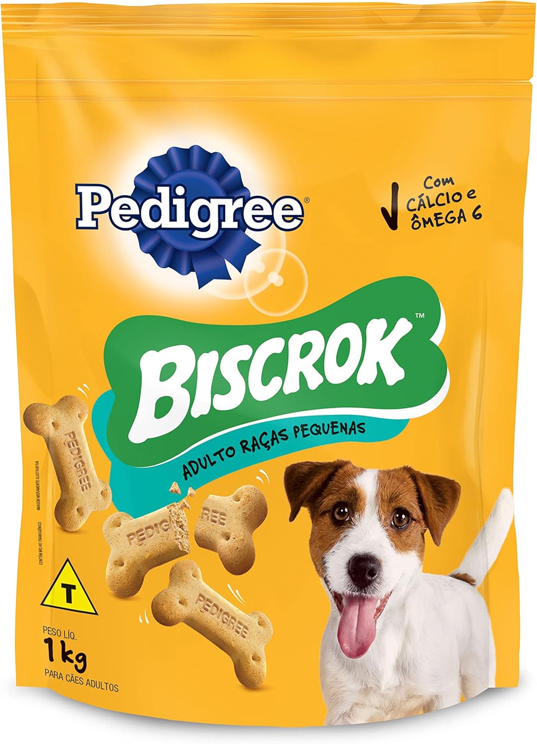 Biscoito Pedigree Biscrok Para Cães Adultos Raças Pequenas, 1 kg
