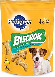 PEDIGREE Biscoito Pedigree Biscrok Para Cães Adultos Raças Pequenas 1 Kg