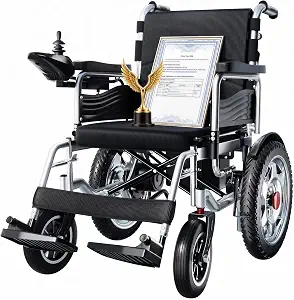 HOMYKING Electric Wheelchair - Lightweight, Foldable, 20-Mile Range for Adults and Seniors