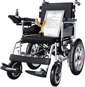 HOMYKING 20-inch Extra Wide Seat Heavy-Duty Electric Wheelchair for Adults, 400 lbs Capacity, 15 Miles Range, 500W Dual Motors, Portable